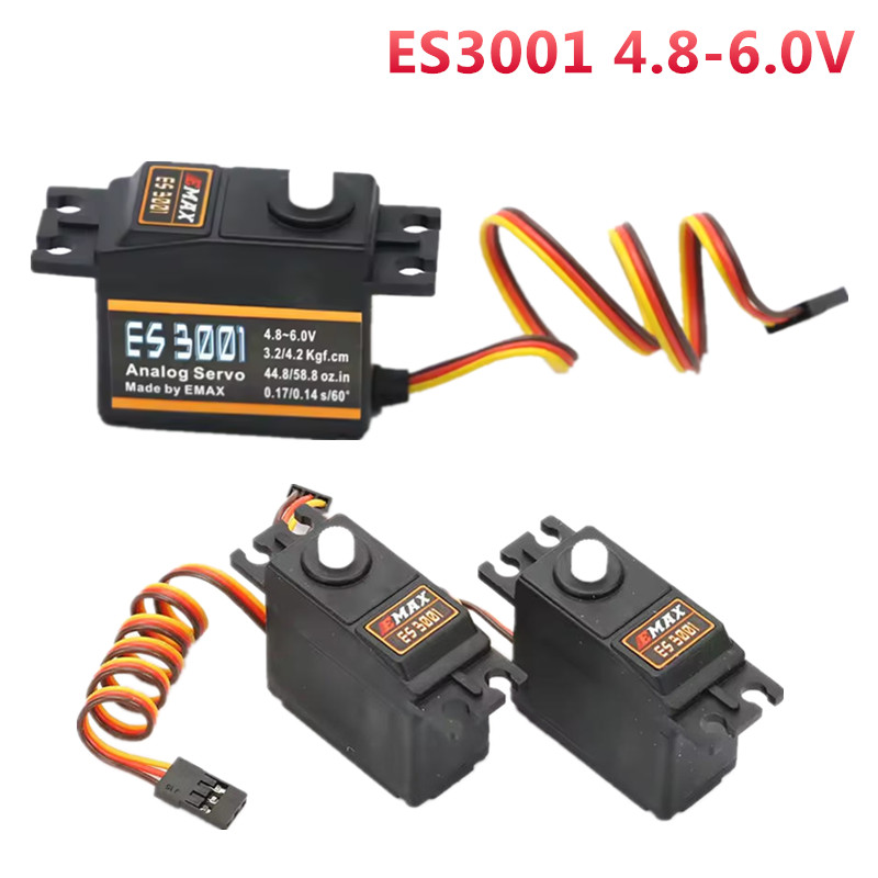 Rc Helicopter Servo - 1/4 шт. EMAX ES3001 4.8-6.0V 37г