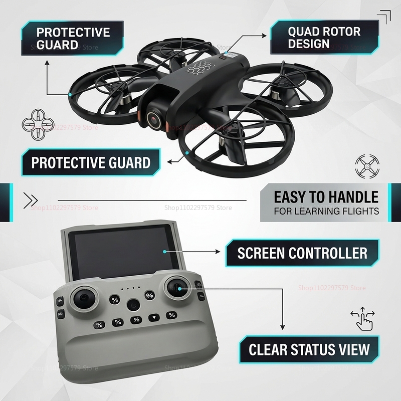 Новый мини-дрон M5 2026 года с – обзор и цена Rc Helicopter Gyro